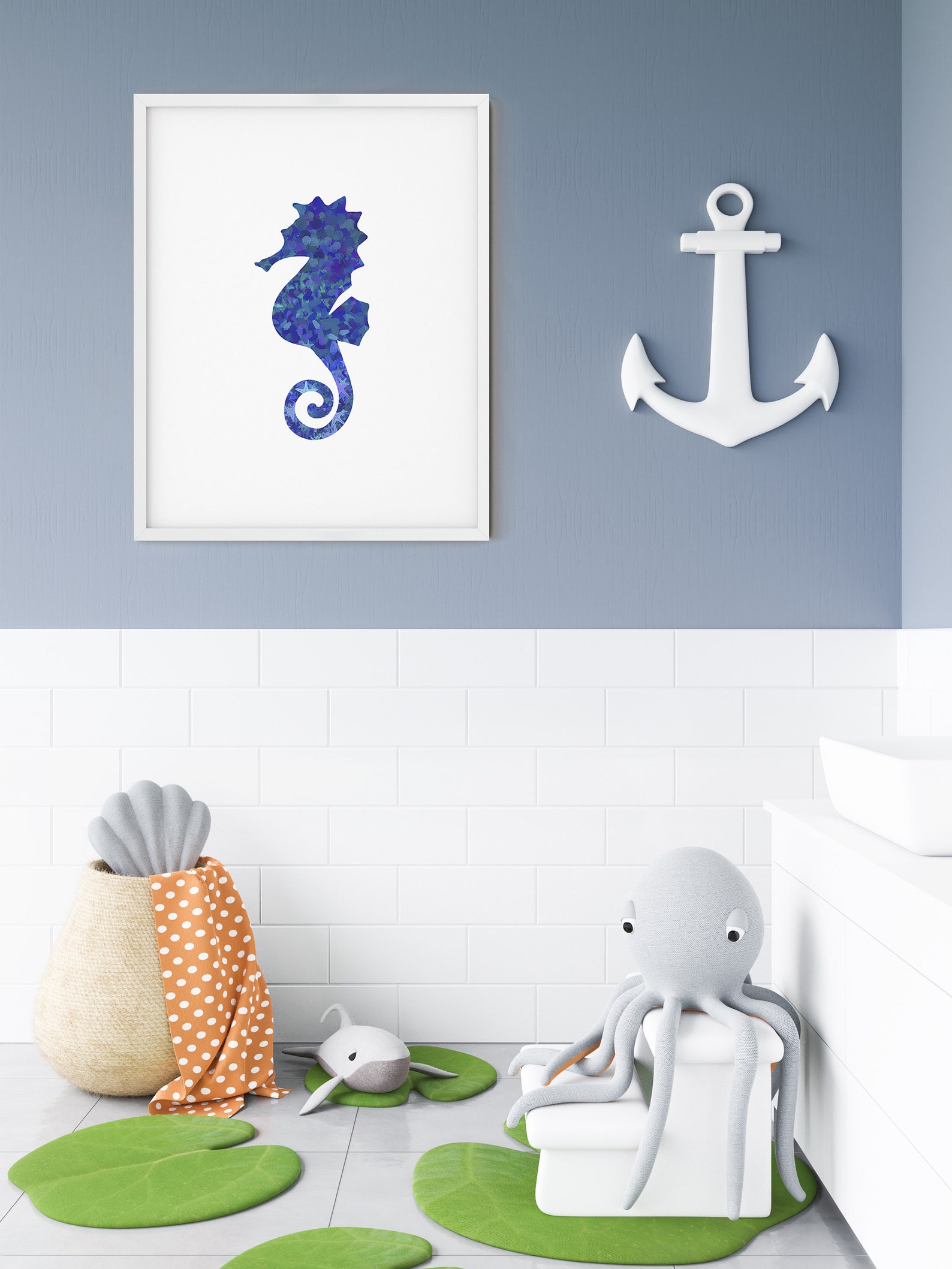 Bathroom wall art nautical wall decor beach house decor | Etsy