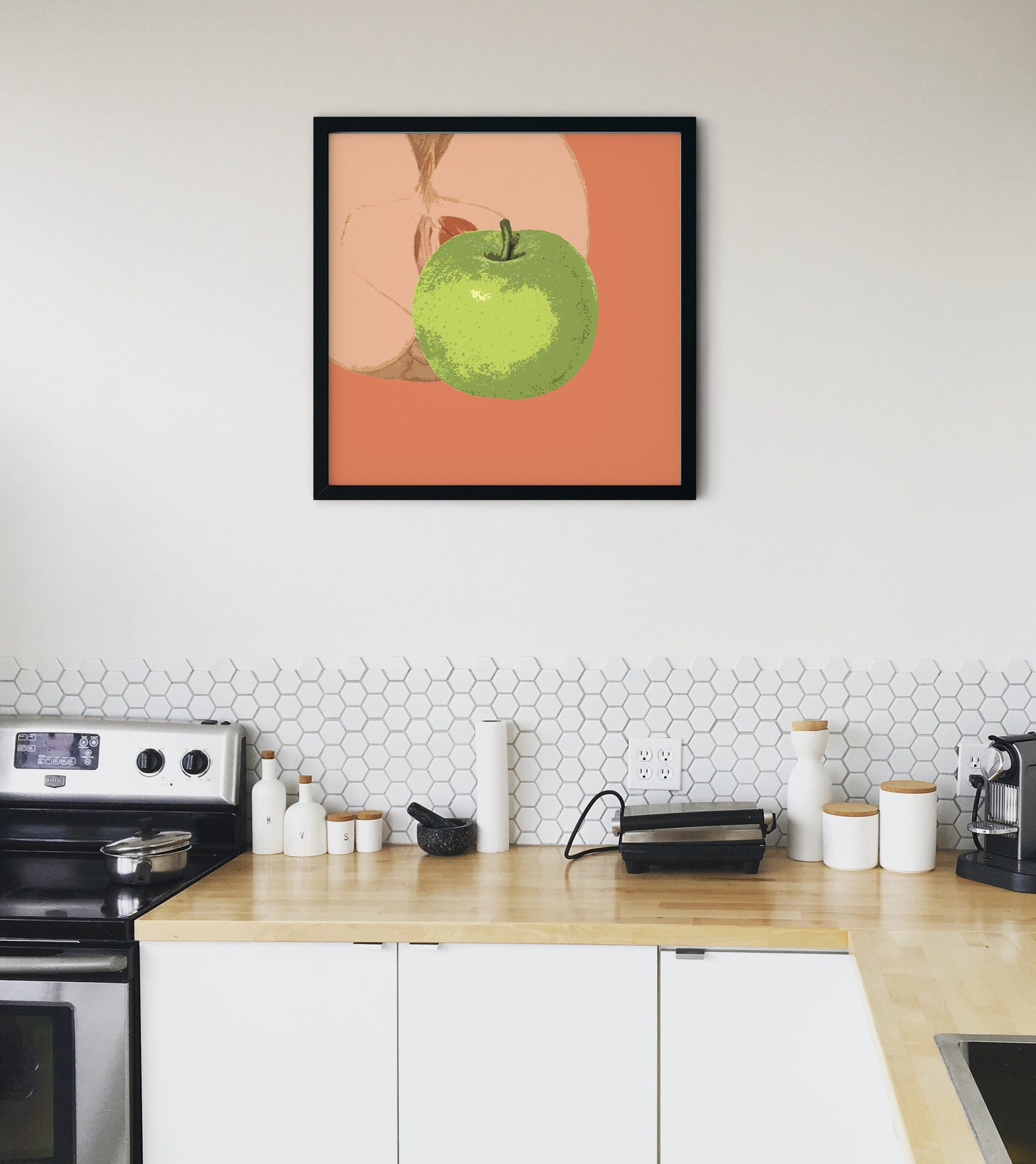 Kitchen Decor Apple Decor Fruit Wall Art Apple Printable Etsy