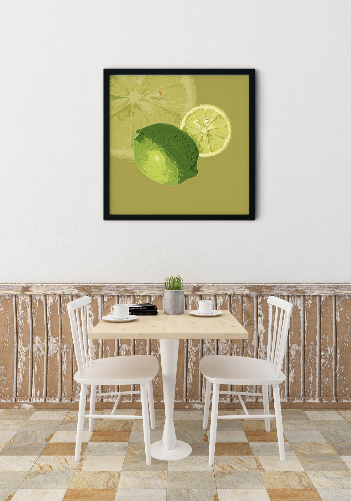 Kitchen Print Lime Art Print Lime Green Wall Art Printable - Etsy