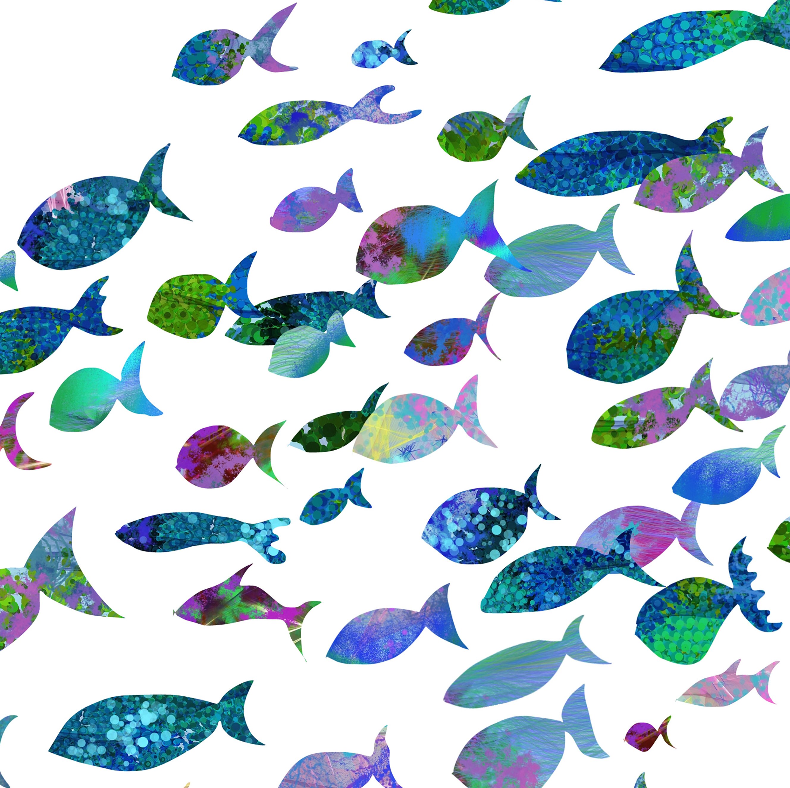 Bathroom art fish decor bathroom wall art fish art long | Etsy