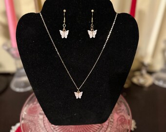 MAARRING Butterfly Jewelry Set For Women - CZ Stone Necklace, Earrings & Bracelet Gift Boxed - View #13