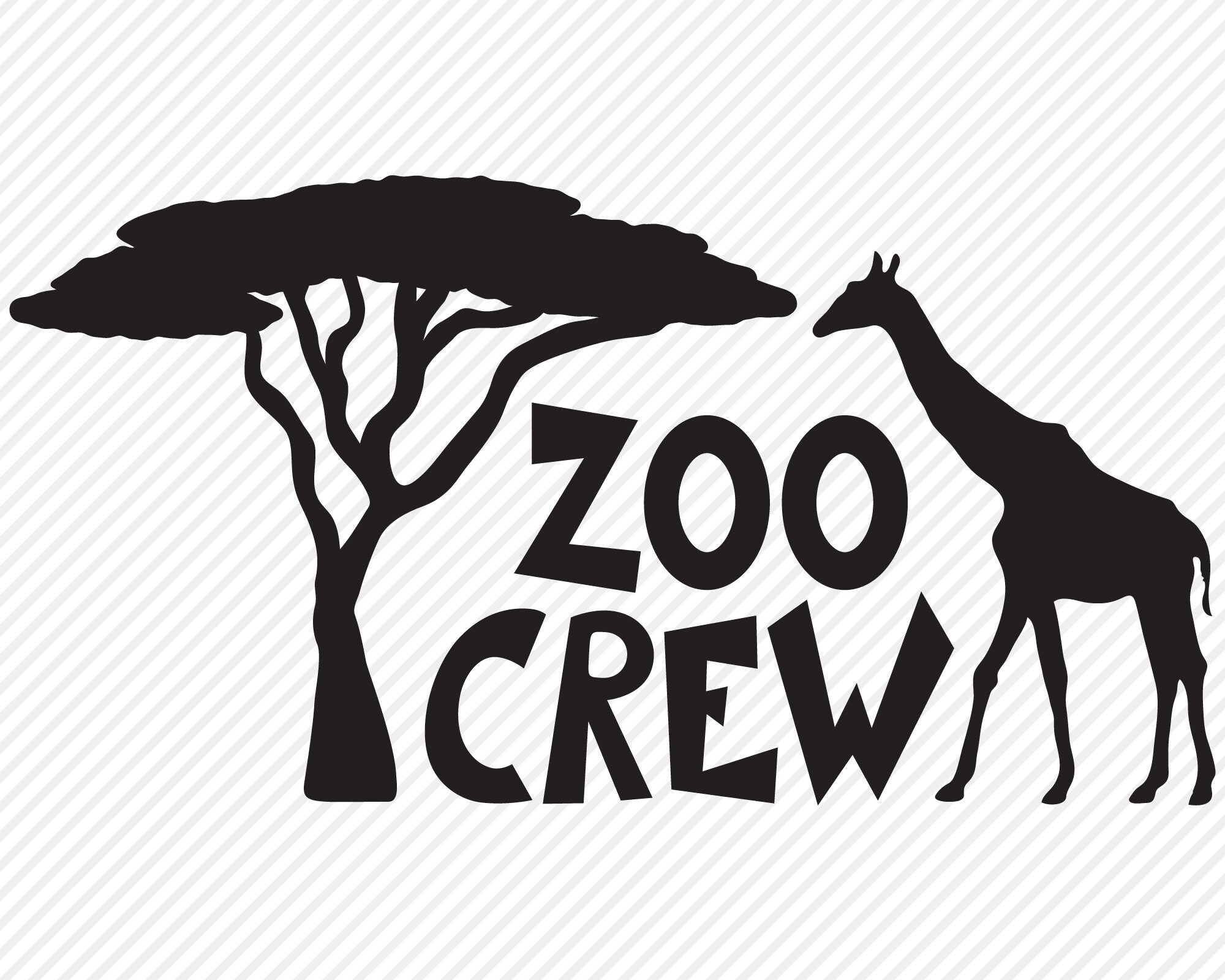 Zoo Crew SVG Cut File Zoo Shirt Design Animals Jirafa Etsy