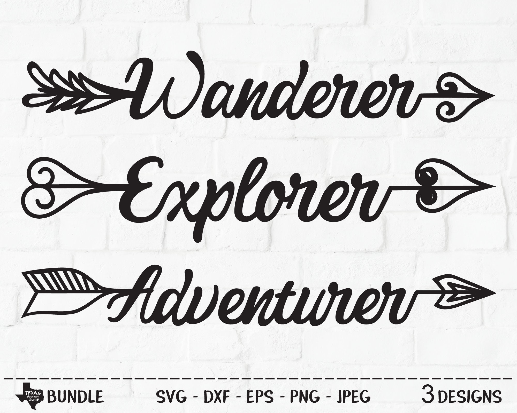 Wanderer, Explorer, Adventurer, SVG Cut Files, Tribal Arrows, Travel, Camping Shirt Design, Summer Vacation, Cricut, Silhouette, DXF, PNG