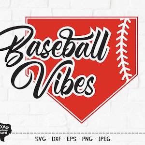 Baseball Vibes SVG, geschnitten Datei, Ball Shirt Design, Spaß Team Sport, Liebe Ball Park, Sommer Sport, süße Home Base, Cricut, Silhouette, DXF, PNG