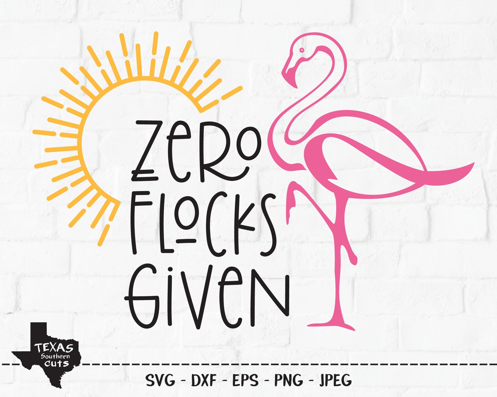 Zero Flocks Given SVG Cut File Summer Vacation Shirt Design Etsy