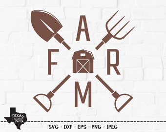Farm SVG, Cut File, Barn Tools, Farmhouse, Farm Life, Southern Country Shirt Design, Barnyard, Ranch, Cricut, Silhouette, DXF, PNG