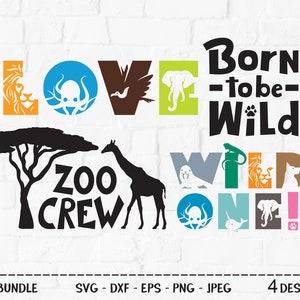 Pacote SVG ao ar livre, arquivo cortado, design de camisa de animal, selvagem, equipe do zoológico, animais fofos, amor, férias em acampamento, Cricut, silhueta, DXF, PNG