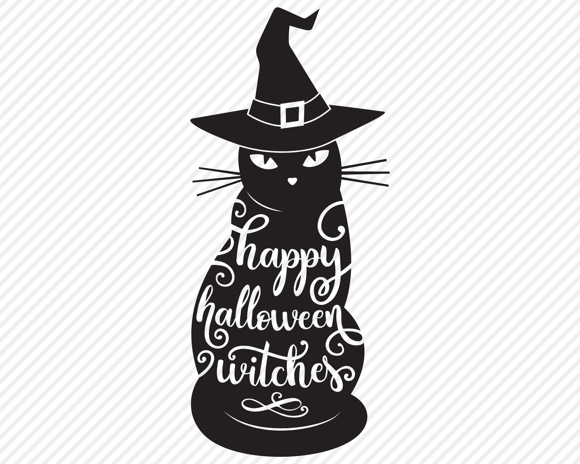 Happy Halloween Witches SVG Cut File Halloween Shirt Design | Etsy