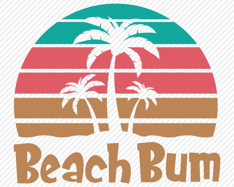 Beach Bundle SVG Cut File Summer Sun Palm Tree Sunshine - Etsy