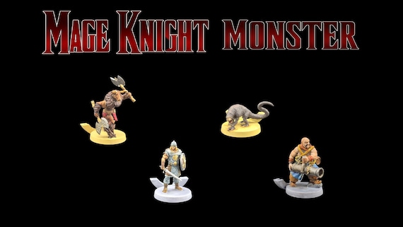 Mage Knight Miniatures Set | 73 Monsters Units | Board Game