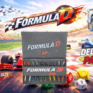 Formula D Vintage F1 Cars Set | 10 Classic Formula One Miniatures | Board Game Upgrade | 1950-1960 Edition