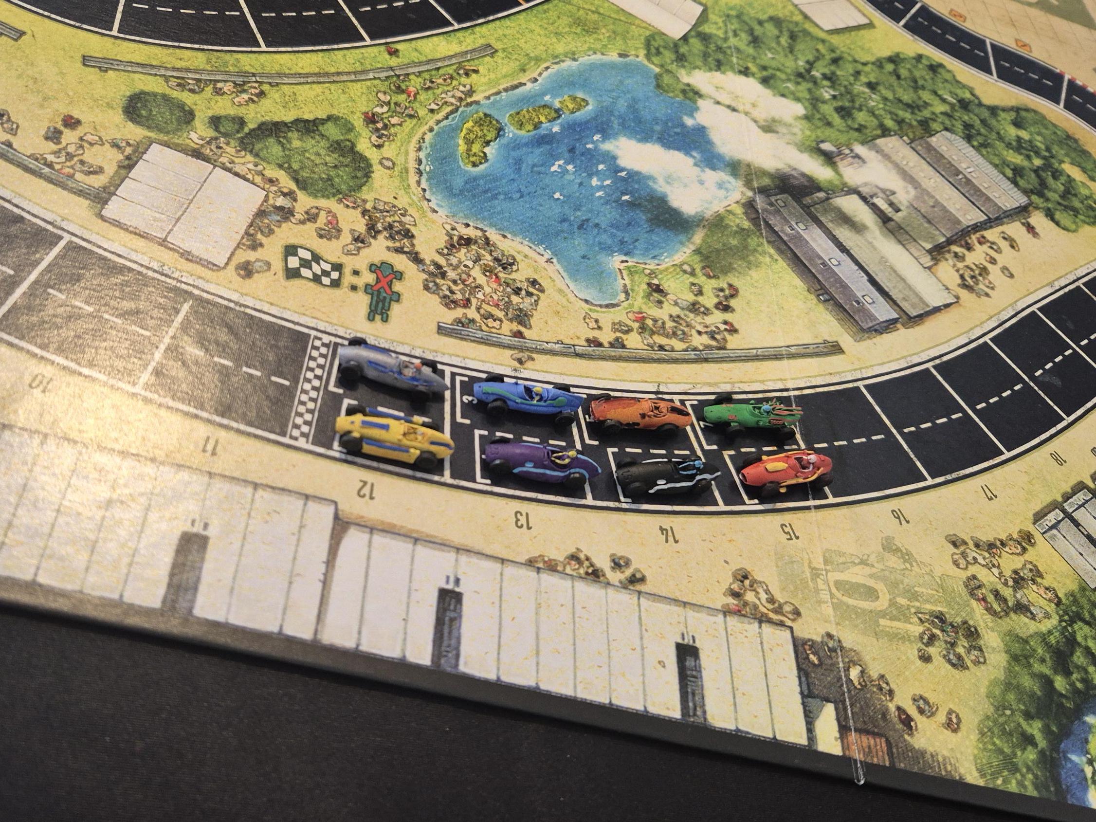 Voitures Miniatures Peintes Pour Jeu Heat : Pedal To The Metal - 8 Voitures F1 En Résine, 27mm