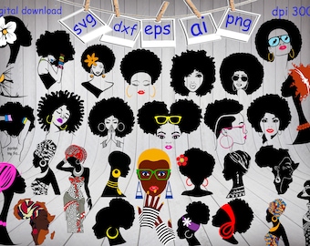 Black Woman Svg Etsy