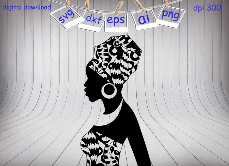 Download Afro Woman Silhouette Svg Black Woman Svg Afro Girl Svg | Etsy