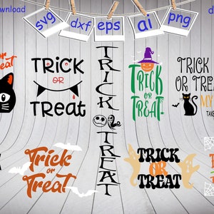 Trick or Treat Svg, Halloween Svg, Halloween Decor Svg, Halloween Party Svg, Quality design Svg, Silhouette for Cricut Svg, Cut file