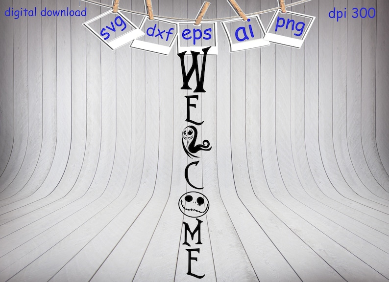 Welcome Svg Nightmare Before Christmas svg Christmas svg  Etsy