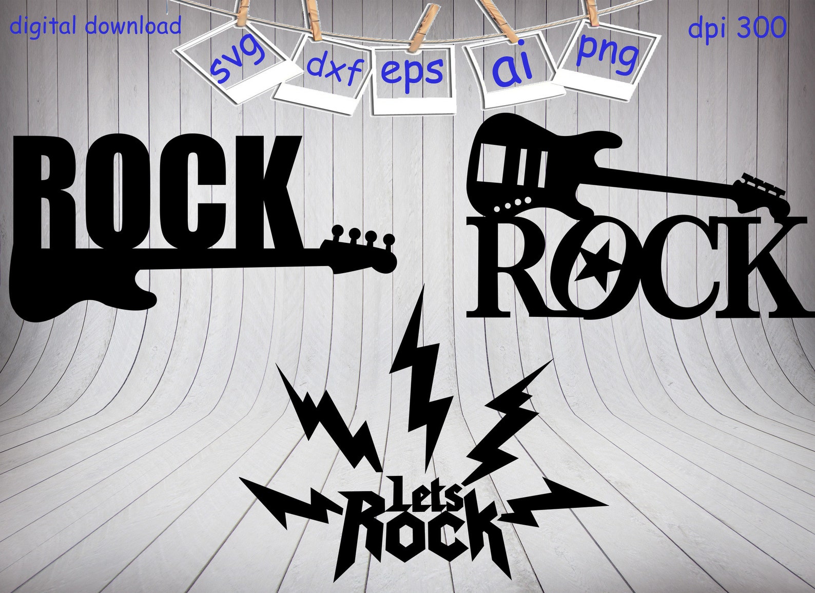 Rock and Roll Svg Rock Bundle Svg Rock Forever Svg Lets - Etsy