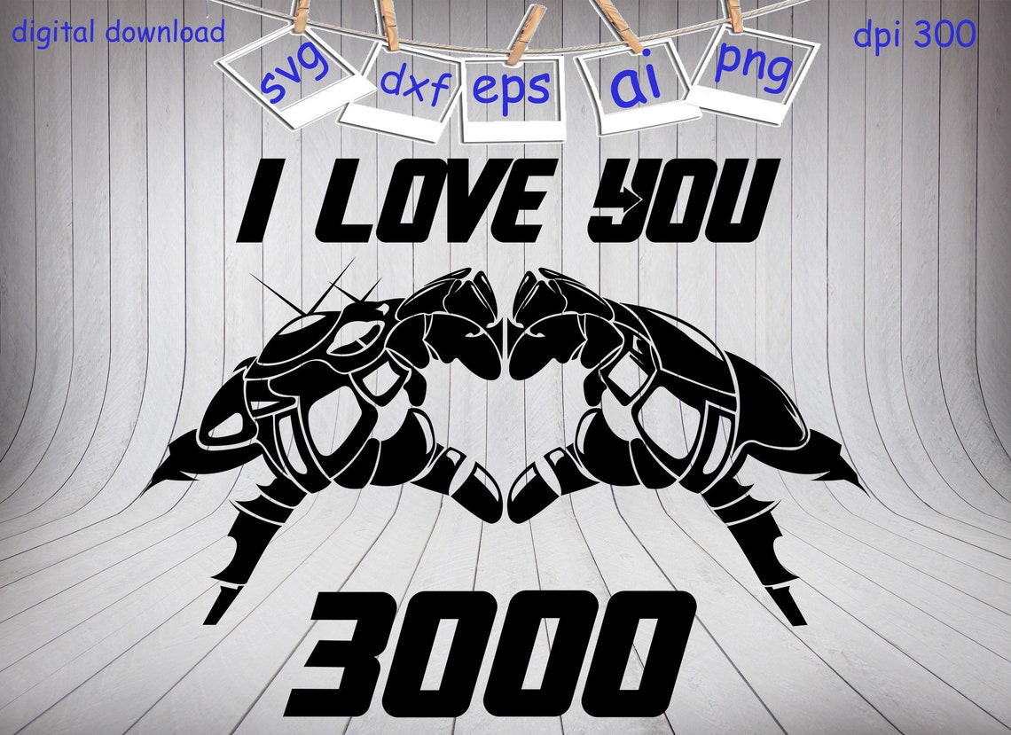 Free Free 213 I Love You 3000 Svg SVG PNG EPS DXF File