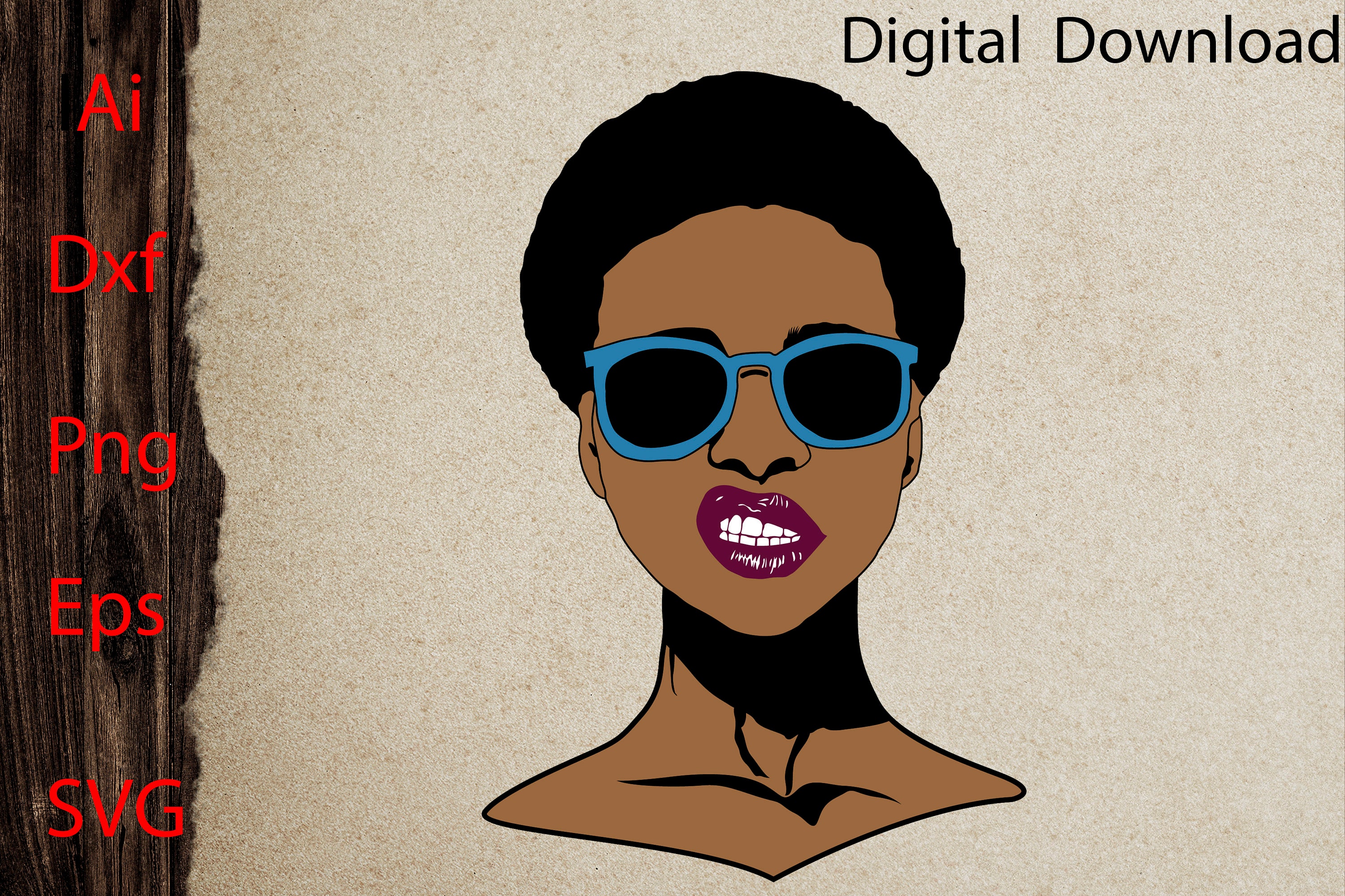 Black Woman in Glasses Svg Glasses Svg Afro Woman Svg Afro Etsy Ireland
