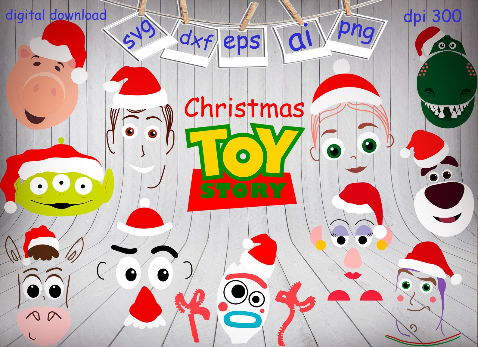 Christmas Toy Story SvgSilhouette for Cricut Svg Forky svg  Etsy
