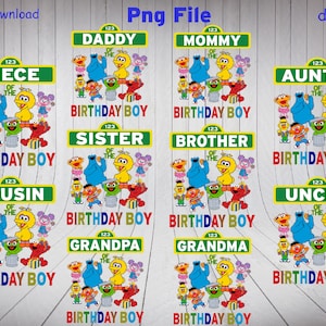 Familie Geburtstag Junge PNG-Dateien, Mama des Geburtstagskindes, Papa des Geburtstagskindes, Opa des Geburtstagskindes