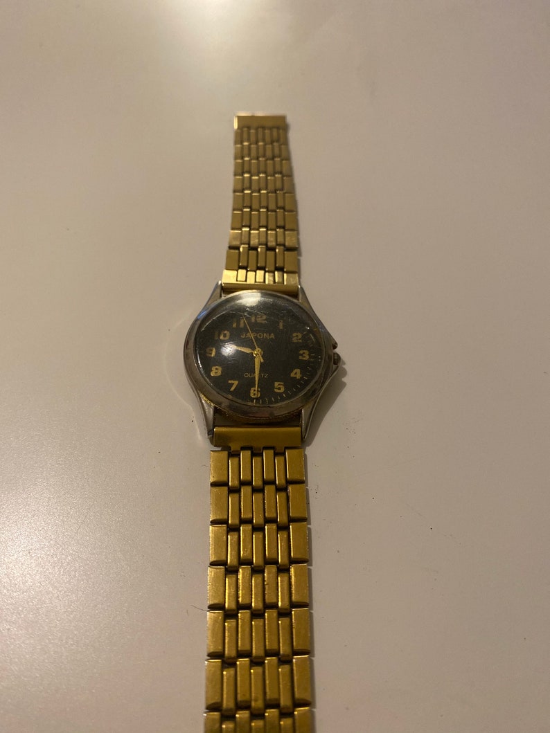 Vintage Collectible Japona Quartz Gold Unisex Wrist Watch | Etsy