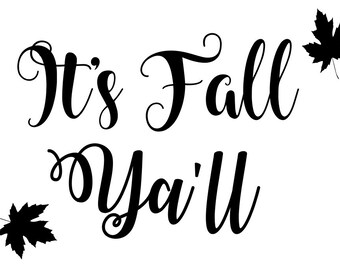 It's Fall Y'all Marquee PNG Clipart Instant - Etsy