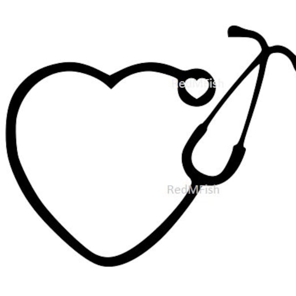 Stethoscope Heart - Etsy