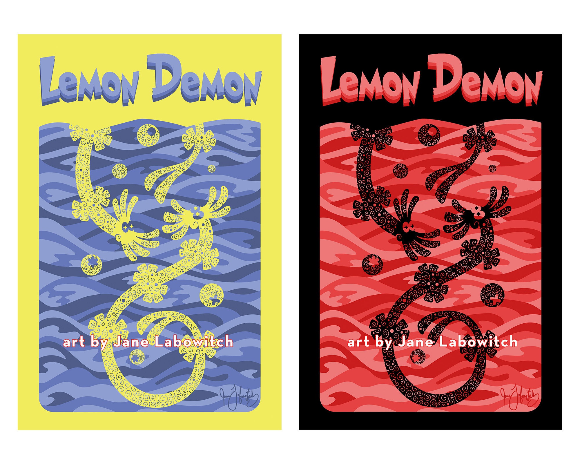 Lemon Demon Fan Poster Choose Your Size and Colorway Etsy