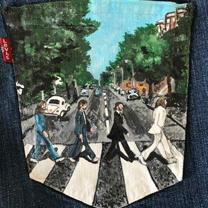 Hand Painted Abbey Road Inspired Levi - Etsy