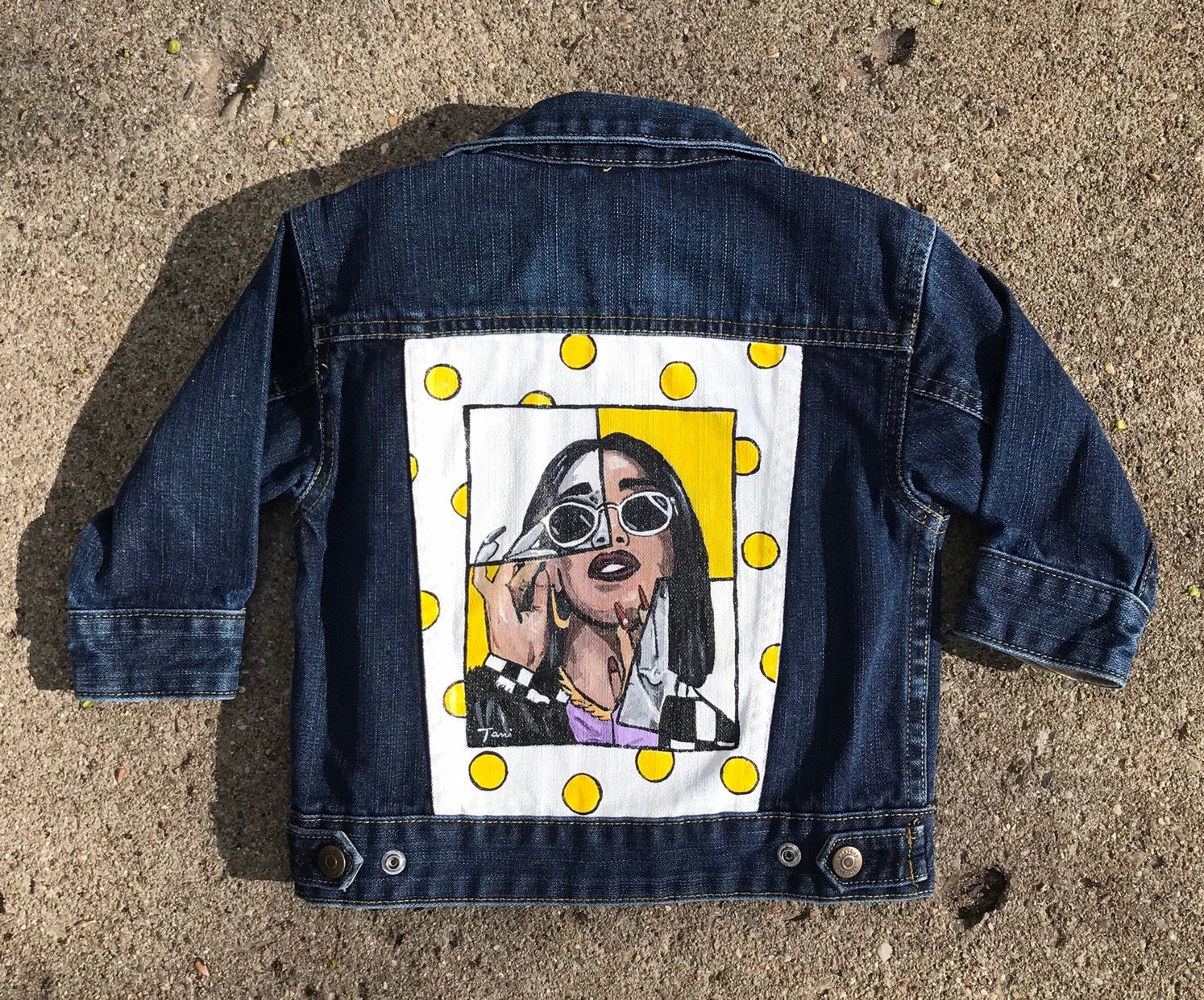 Handmade Custom Cardi B Jean Jacket