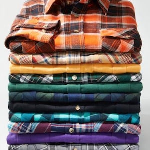 Mystery Plaid Flannel Shirt Regular and Oversized Button-Down Flannels for Men and Women