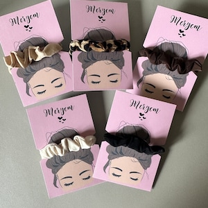 Personalized guest gifts scrunchies BRIDESMAID & MAID OF HONOUR Wedding gift JGA Personalizable Boho gift scrunchie girlfriend