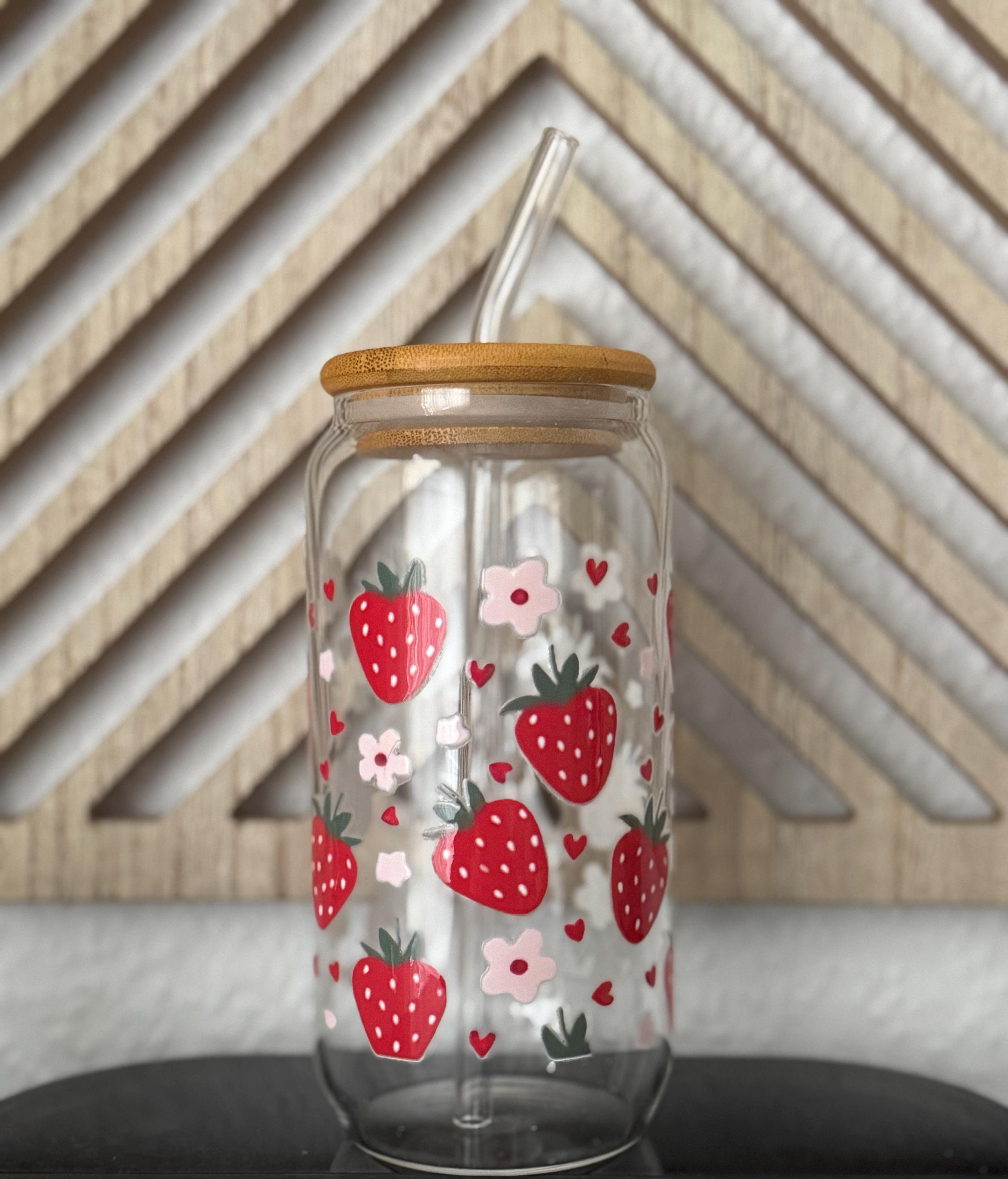 Verre Avec Couvercle Paille Verre Paille DAMCONME Tasse En Verre Avec Couvercle Et Paille, Tasse à Café Glacé Gobelet Avec Couvercle Avec Paille Paille Bubble Tea