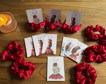 Henna Scrunchies Gastgeschenke Geschenkideen Braut Kina Henna Polterabend Geschenke Hennageschenke Kinageschenke Kina Scrunchie Haargummi