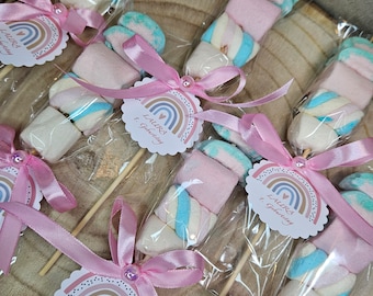 Marshmallow Stiele Gastgeschenke Taufe Geburt Geburtstag Babyshower Babyparty Kita Personalisierte Geschenke Schule Geschenkideen Halal