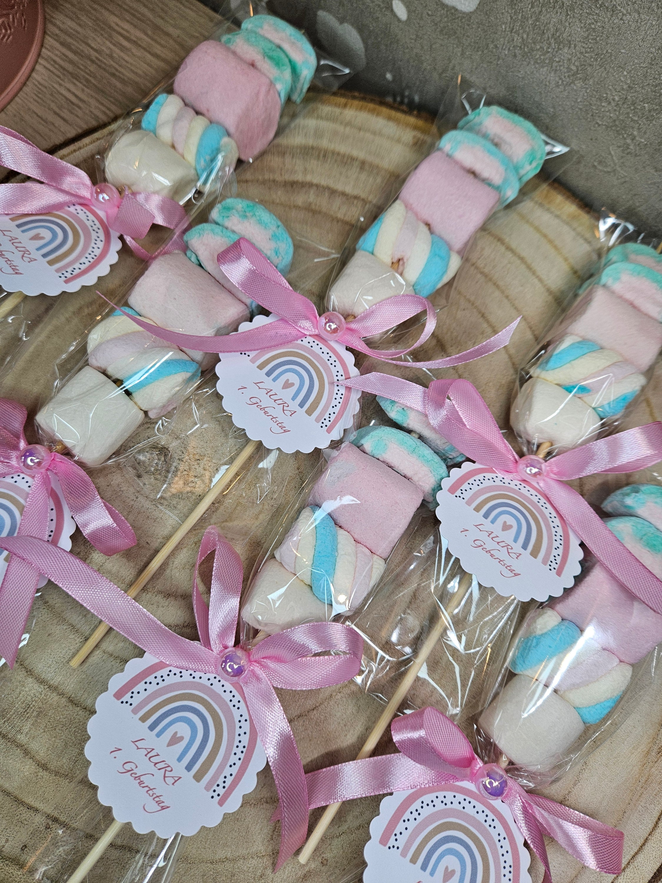 Tallos de malvavisco favorece bautismo nacimiento cumpleaños baby shower  baby shower guardería regalos personalizados ideas de regalos escolares  Halal - Etsy México, image size:2250x3000