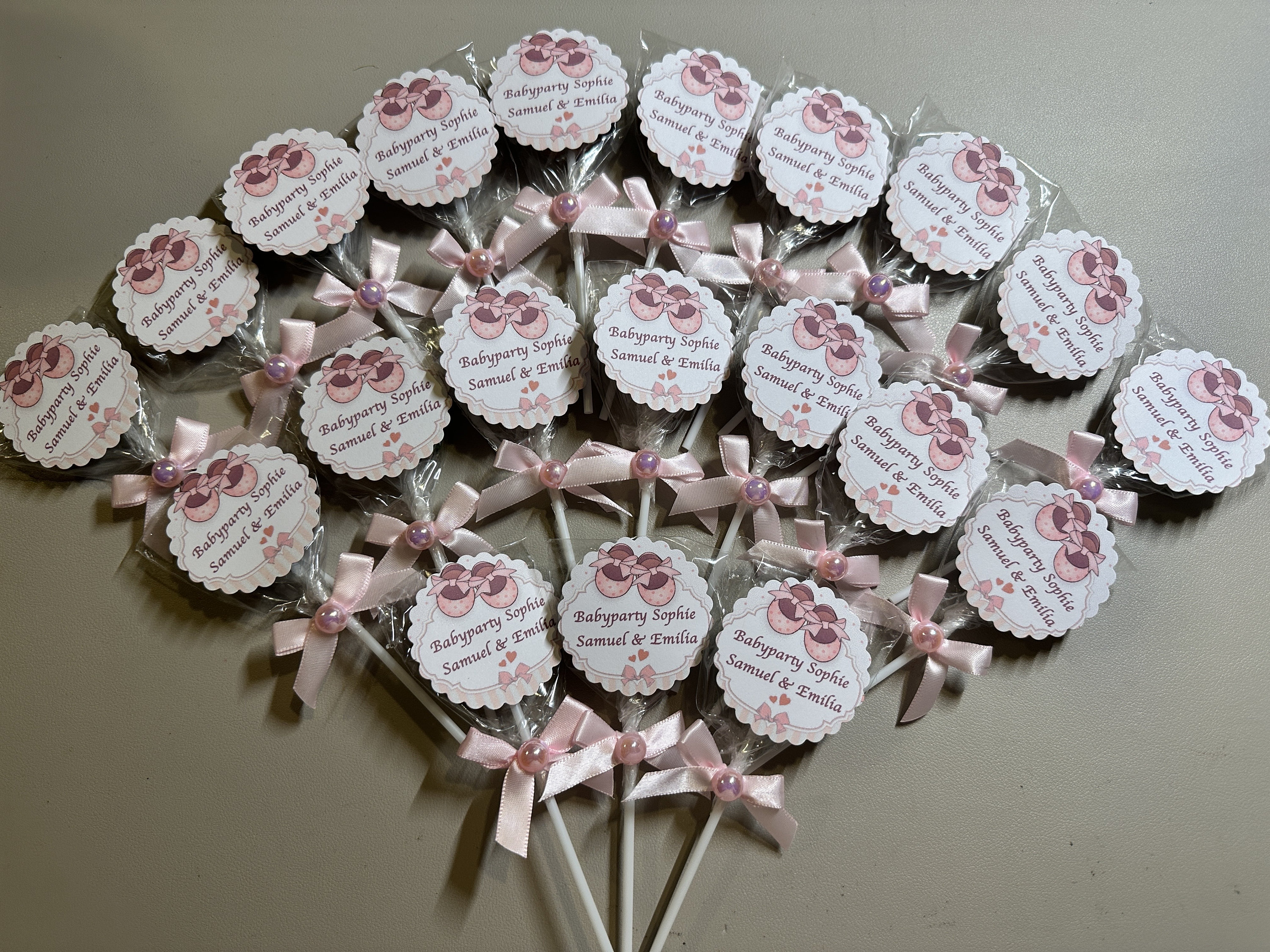 Tovaglioli A Doppio Strato Arcobaleno Rosa - 20 Pezzi 16,5 Cm, Eco-Friendly Per Baby Shower E Compleanni - 3
