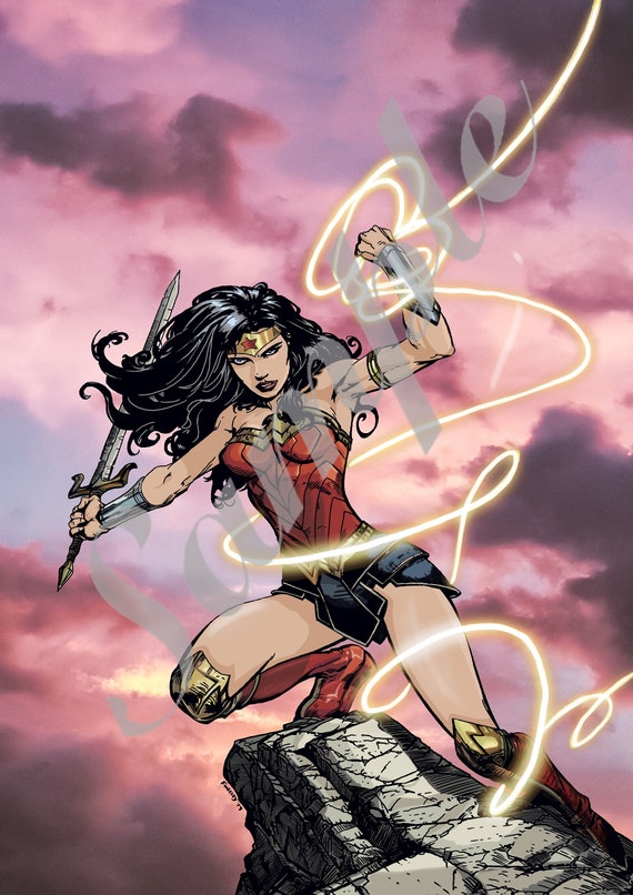 WONDER WOMAN POSTER DC Marvel Movie Wall Art Pic Photo Poster A3 A4