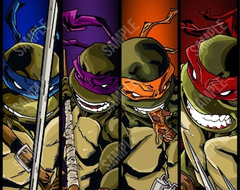 TMNT Teenage Mutant Ninja Turtles wall art print