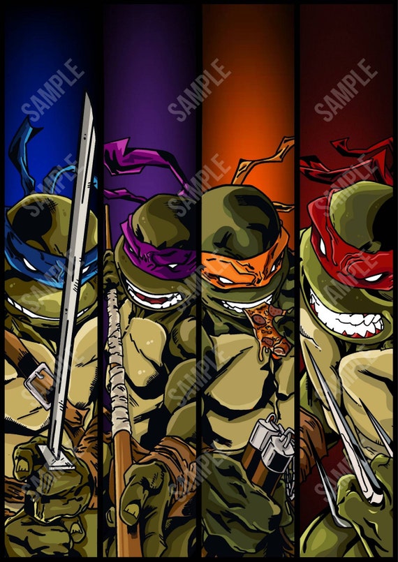 TMNT Teenage Mutant Ninja Turtles wall art print