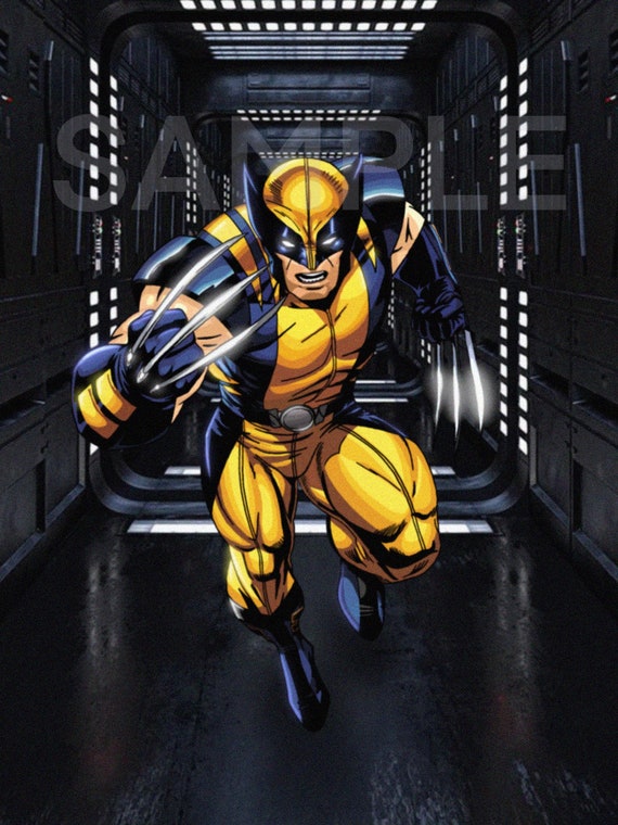 Marvel X Men Wolverine Wall Art Print Etsy