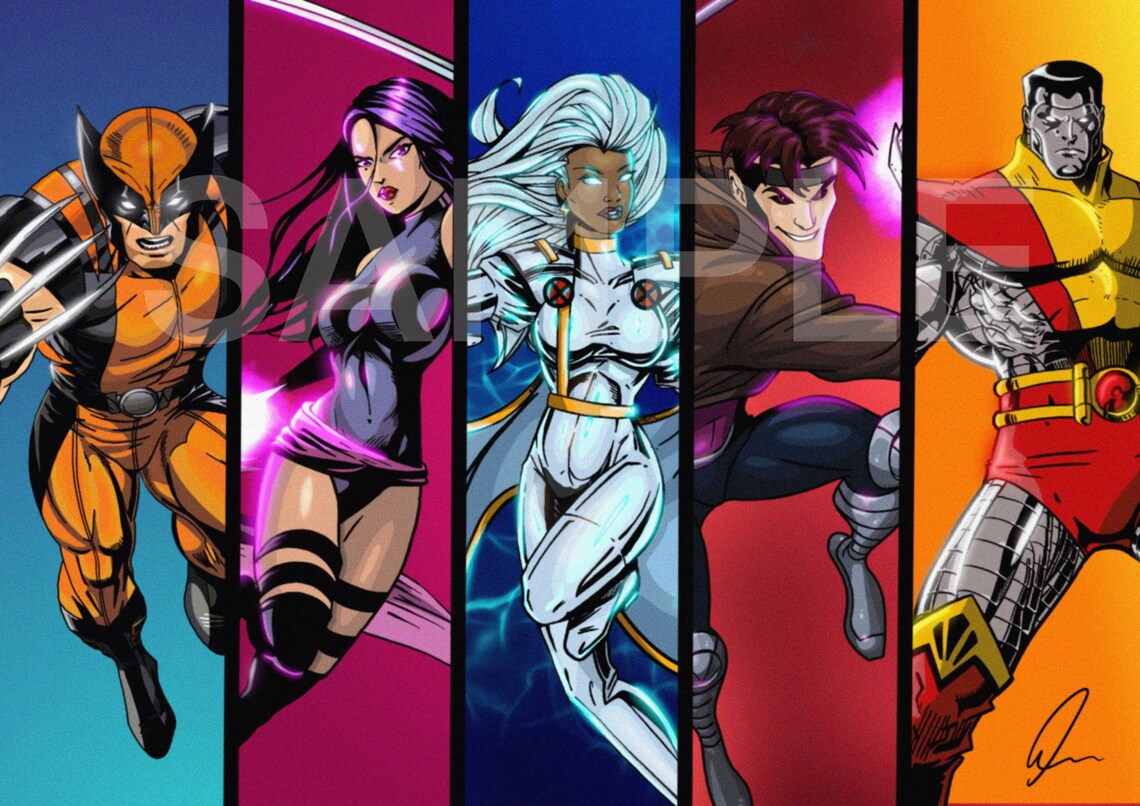 Xmen Alternate Wall Art Fan Art Print Etsy