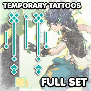 Kіnіch | Temporary Tattoos | Realistic | Arm and Chest Tattoos | Cosplay | Costume | Tattoos | Fake Tattoo | Halloween | FULL SET
