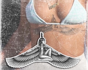 Temporary Tattoo | Realistic | Waterproof Fake Tattoos | Cosplay Accessory | Riri | Celebrity | Halloween Costume | Isis Goddess | Beach