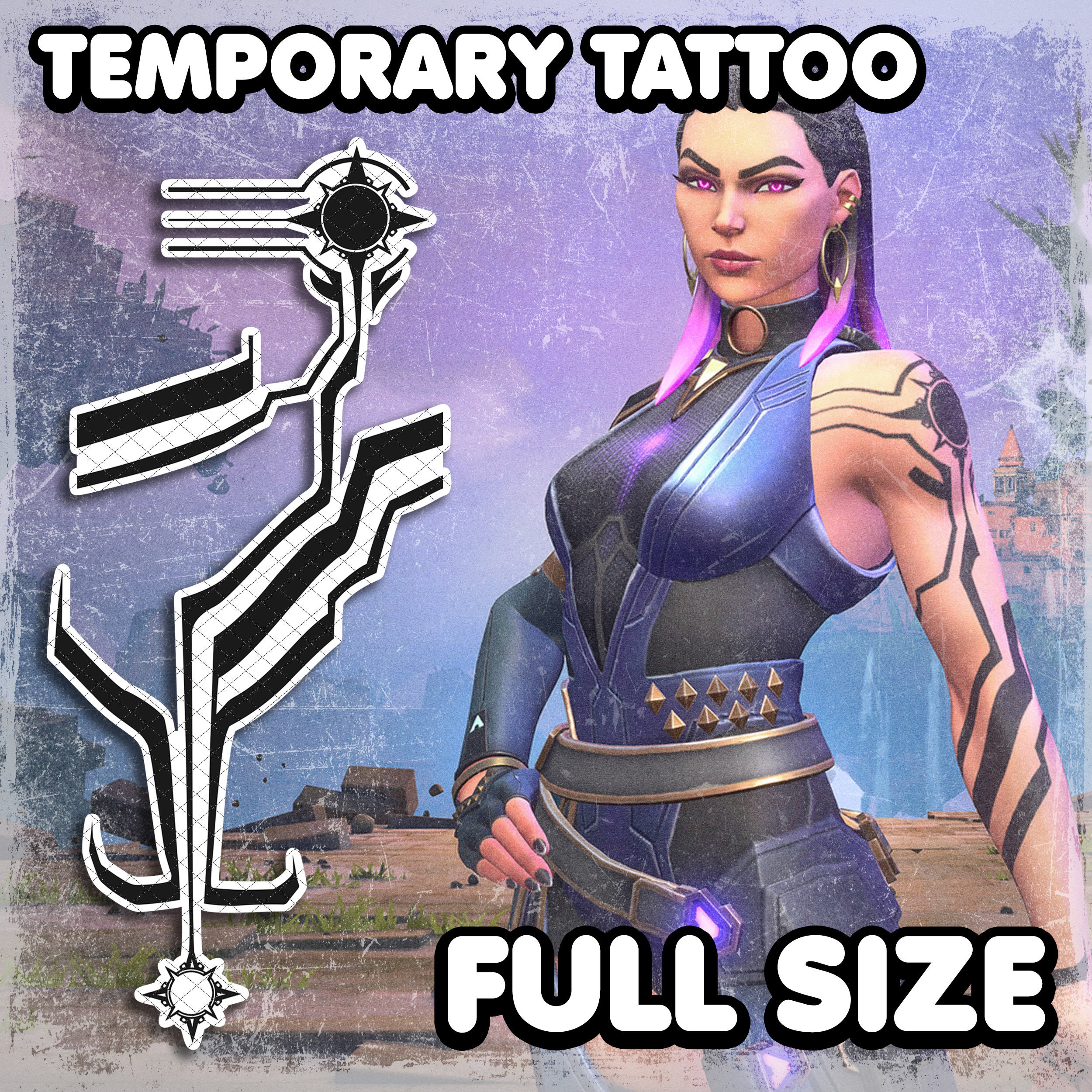 Body Art Cosplay The Last of Us Part II Ellie Fake Tattoo Temporary  Waterproof
