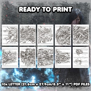 V | Digitala tatueringar | Helkroppstatueringar | Cosplay | Kostym | Fejktatuering | Halloween | FULL STORLEK bild 5