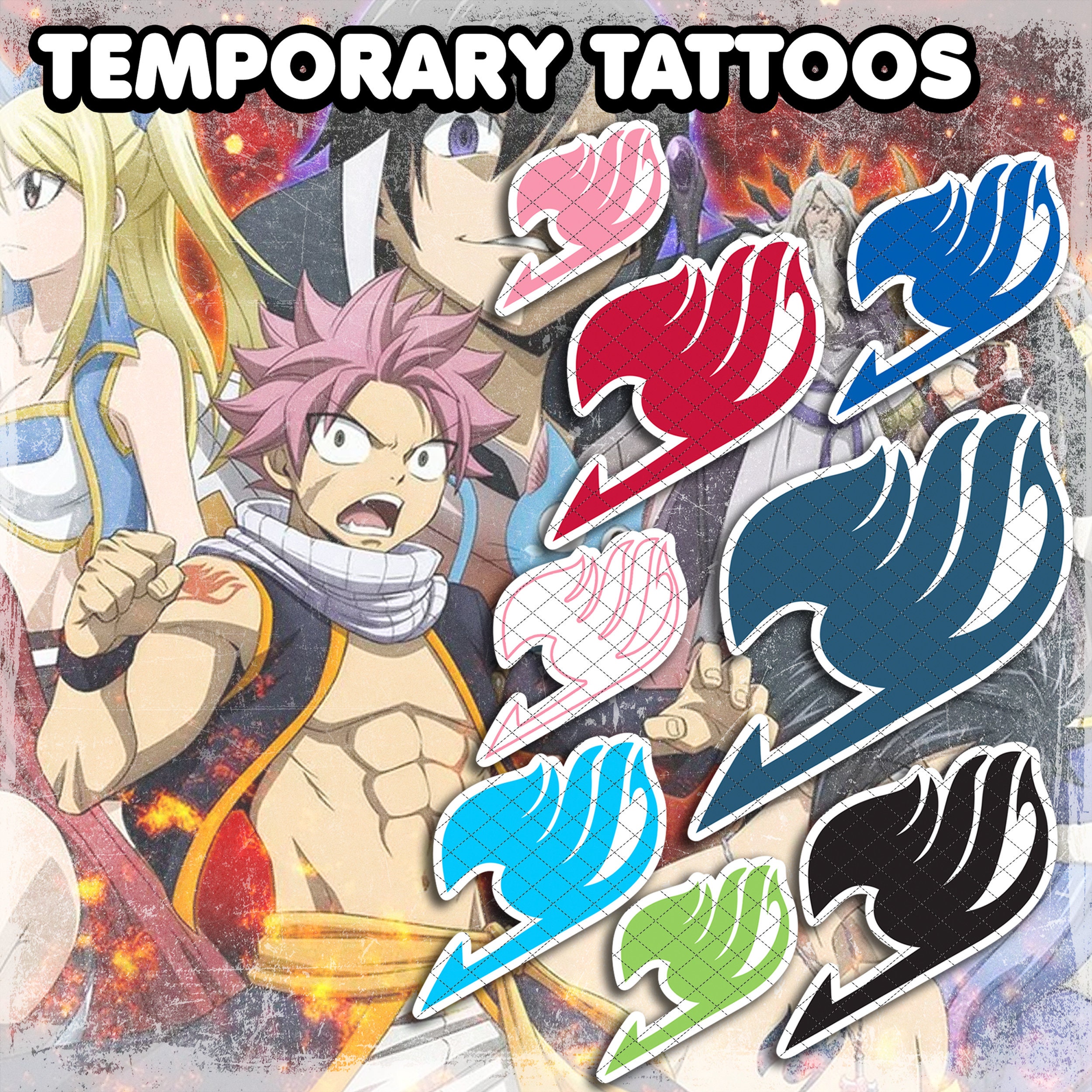 Japan Anime Fairy Tail Natsu Cosplay Badge Lucy Happy Brooch Pins