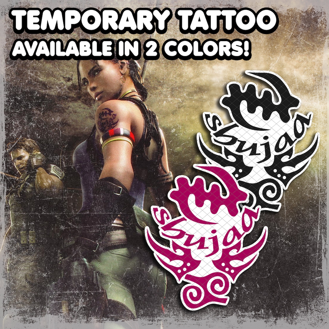 Temporary Tattoo | Realistic | Waterproof Fake Tattoos | Cosplay Accessory | Halloween Costume | Sheva | FULL SIZE - Etsy
