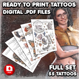 Nicо Gоldstеin | Digital Tattoos | Full Body Tattoos | Cosplay | Costume | Fake Tattoo | Halloween | Transfer Tattoo | FULL SET